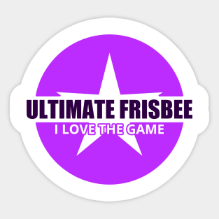 Ultimate Frisbee Flying disc Sport Game Sticker